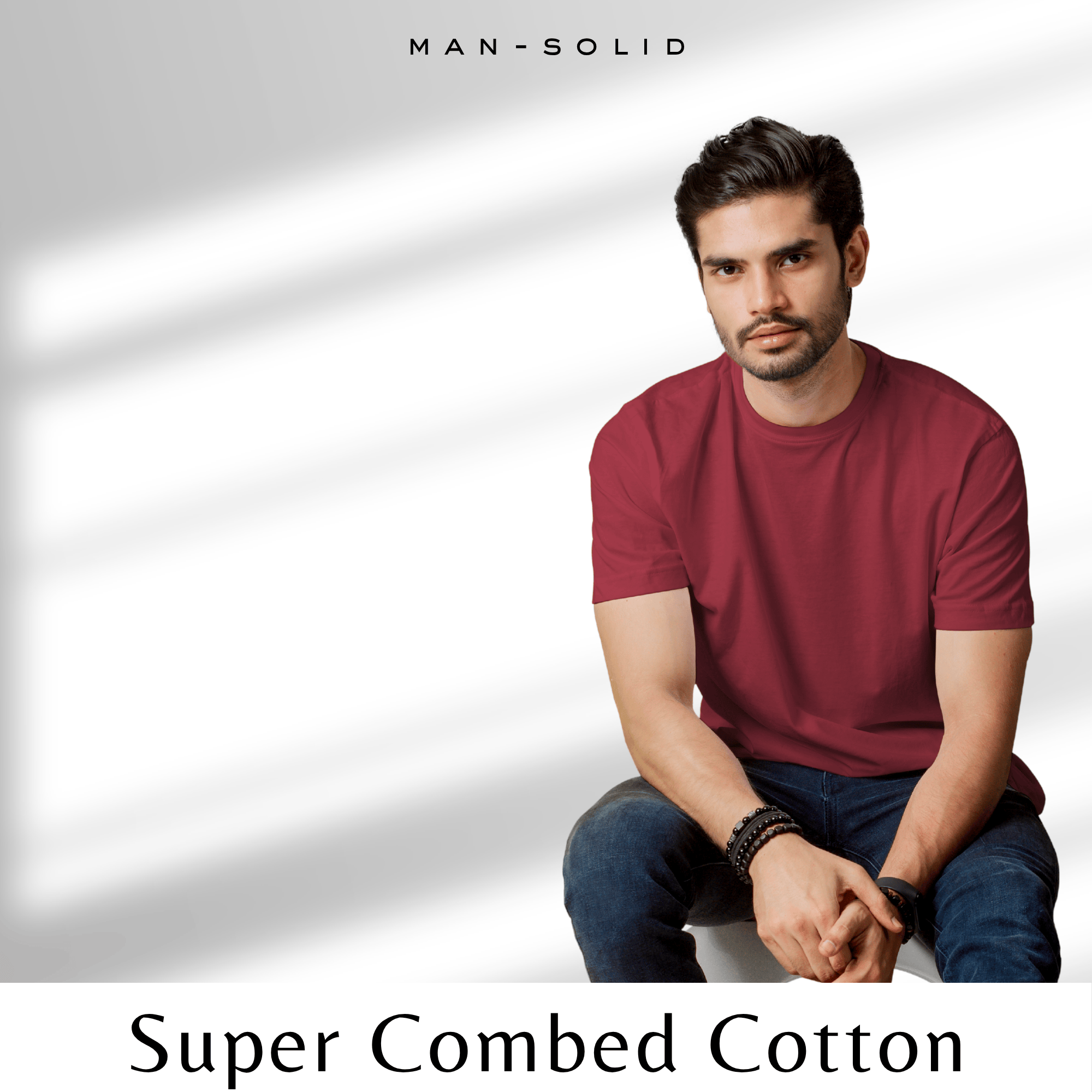 Quintessential Maroon – Cotton Round Neck T-Shirt