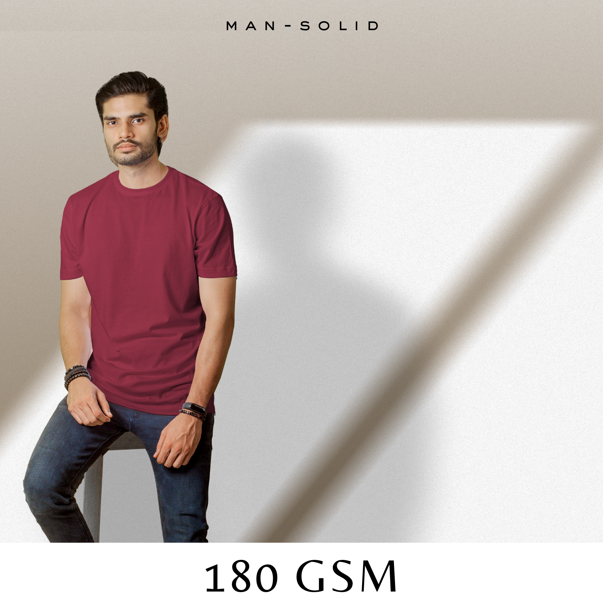 Quintessential Maroon – Cotton Round Neck T-Shirt