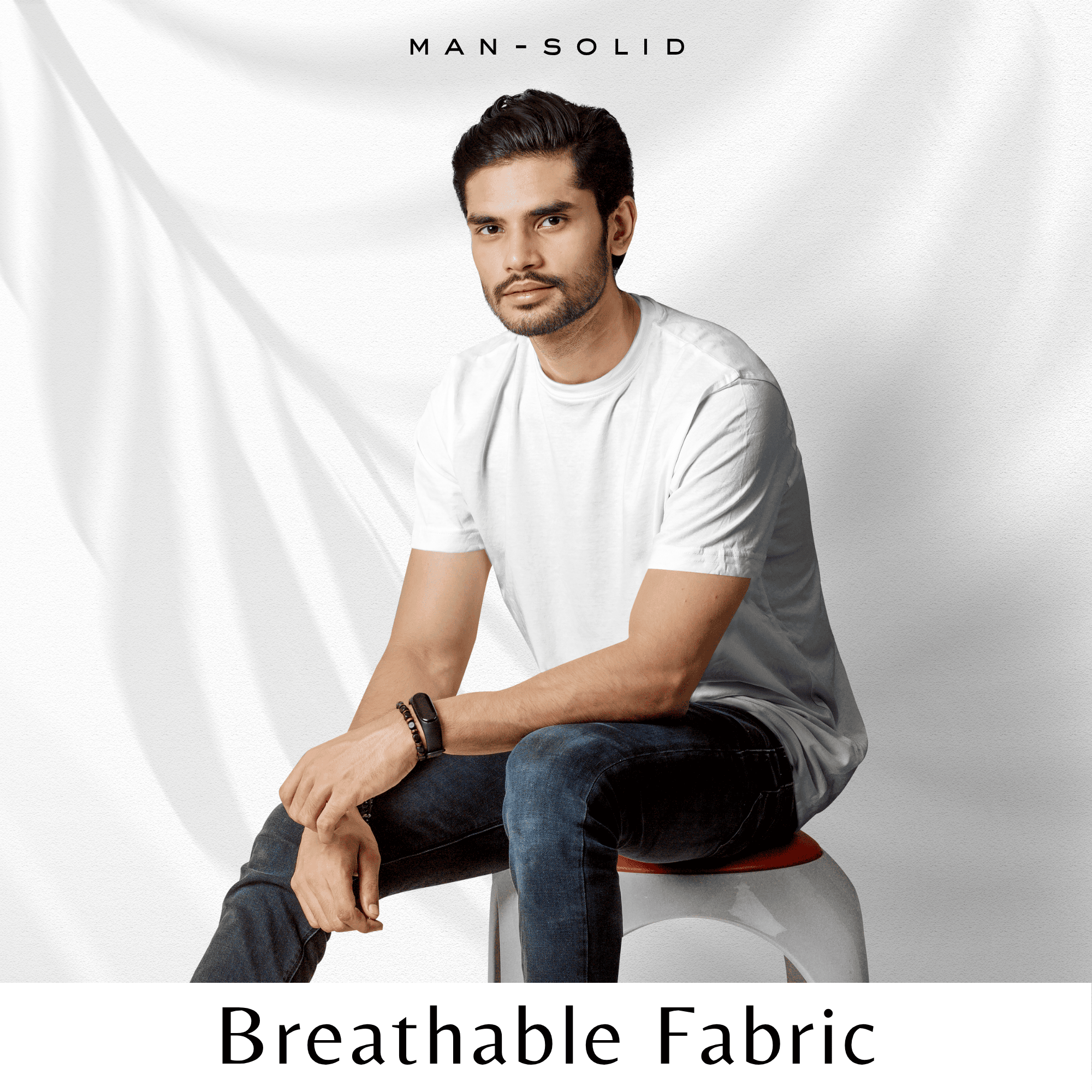 Quintessential White – Cotton Round Neck T-Shirt