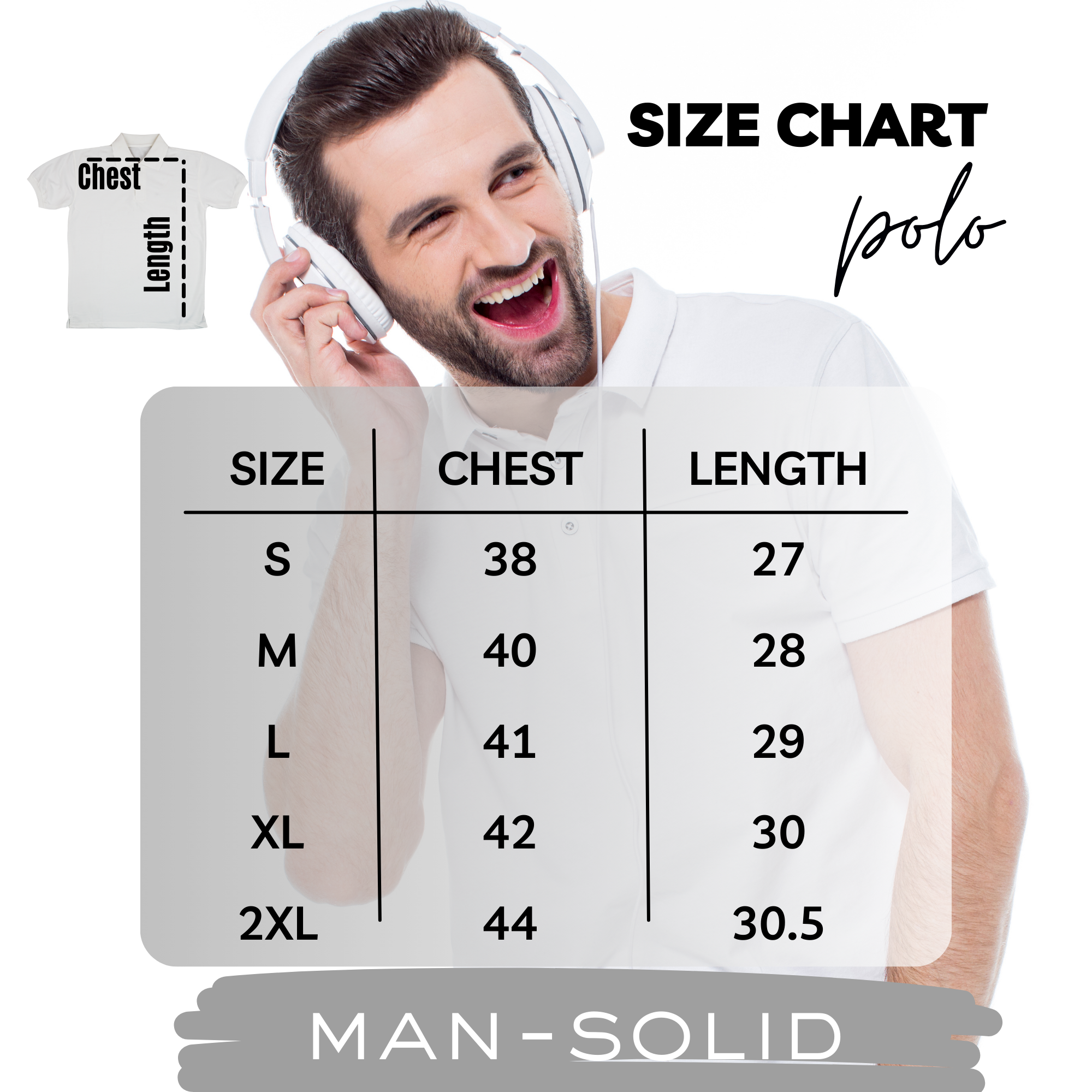 Man-Solid White Cotton Polo – Fresh & Versatile