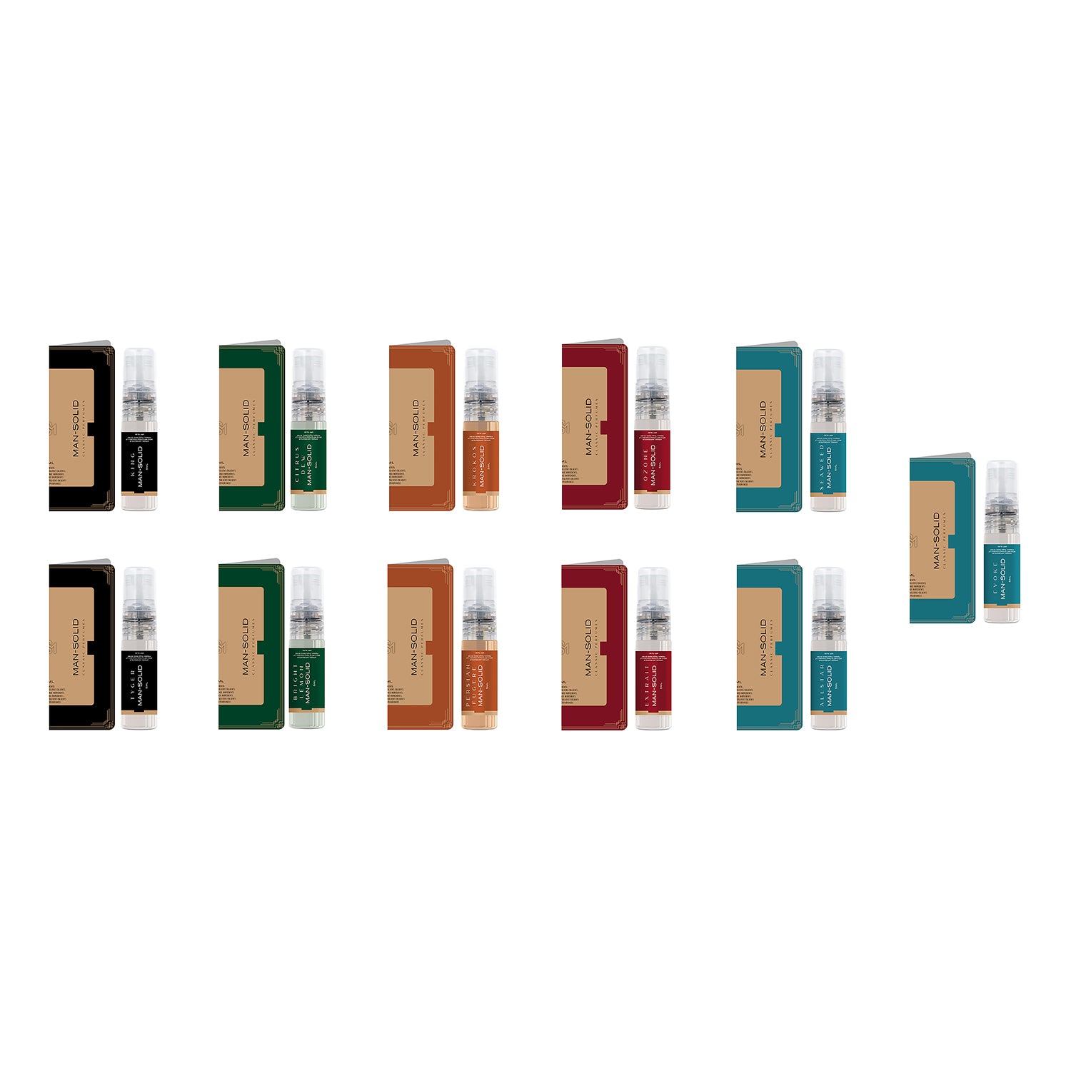Man-Solid Basil Green Solid T-Shirt + 11 Free Testers (5ml Each)