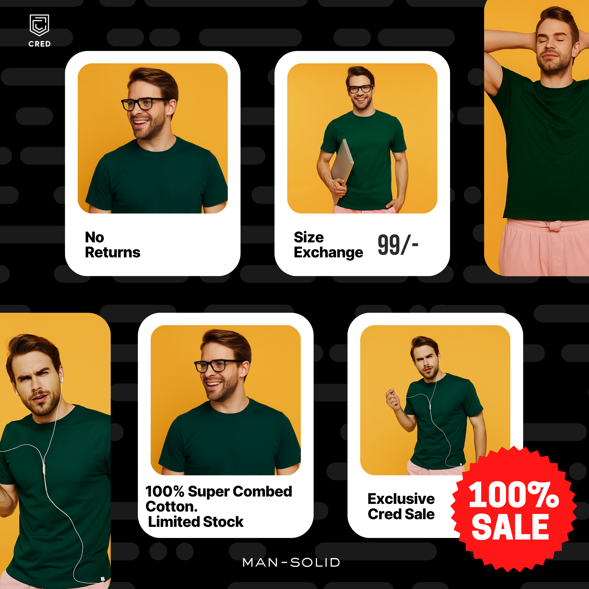 Quintessential Green – Cotton Round Neck T-Shirt