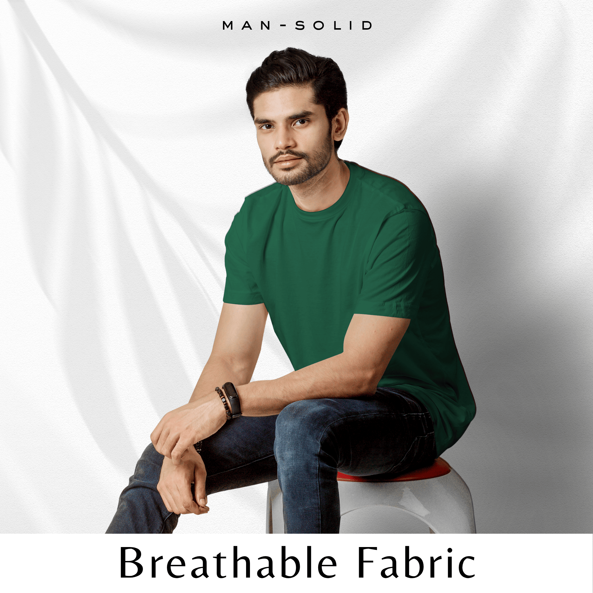 Quintessential Green – Cotton Round Neck T-Shirt