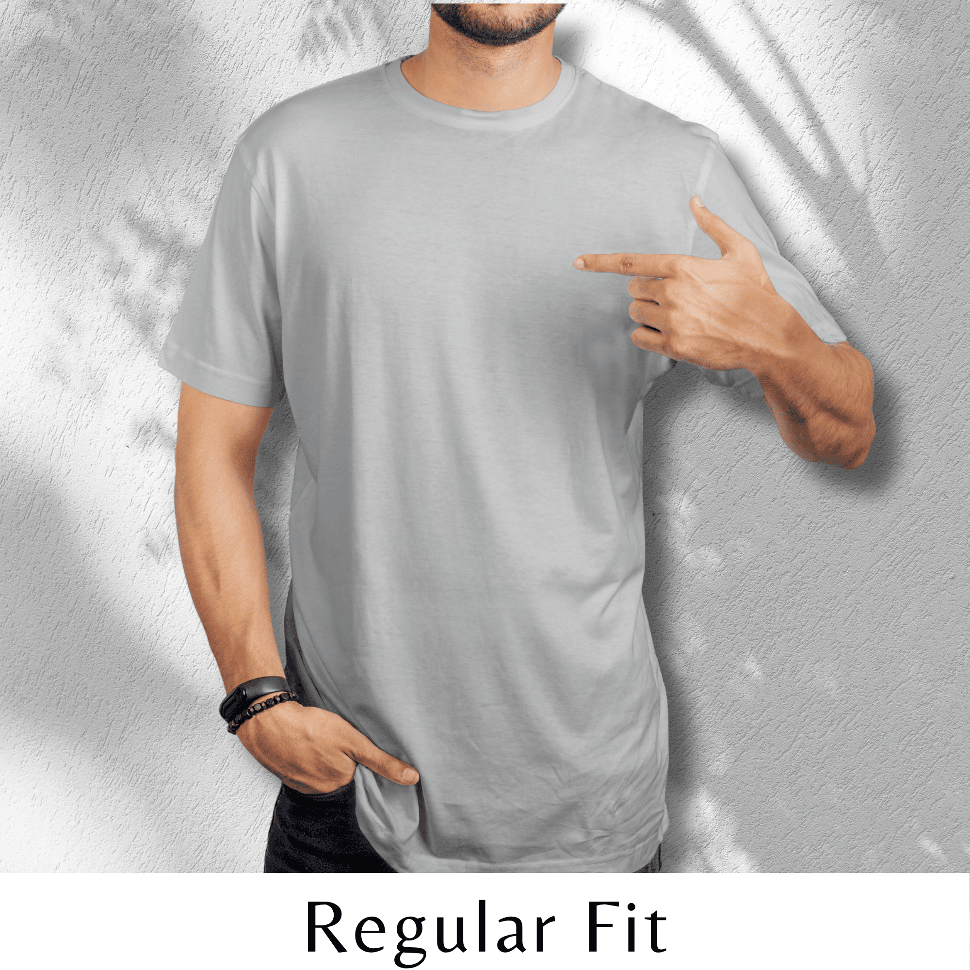 Quintessential Grey Melange – Cotton Round Neck T-Shirt